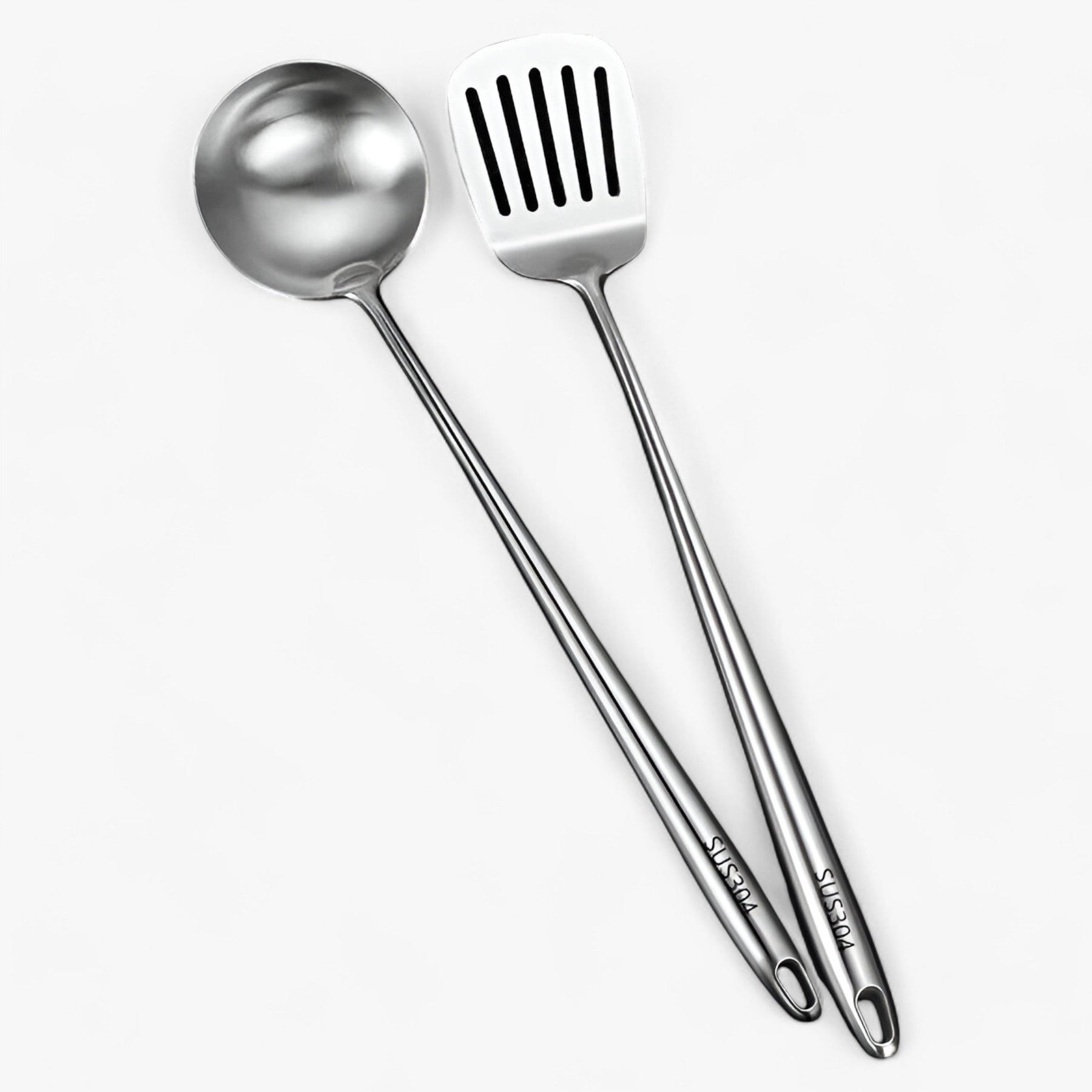 Kitchen Utensils : Roestvrij staal keukenapparatuur | Betrouwbaar, veelzijdig kookgerei in Soeplepel + Lepel met klap van Pantinoshop