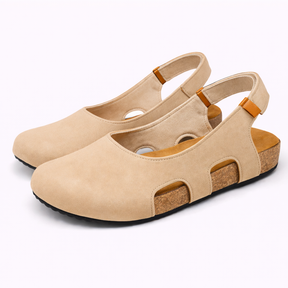 Slingback Zwarte Dames van Echt Leer, Hak 5cm, Ronde Neus: Elegantie & Comfort