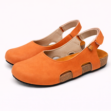 Slingback Zwarte Dames van Echt Leer, Hak 5cm, Ronde Neus: Elegantie & Comfort