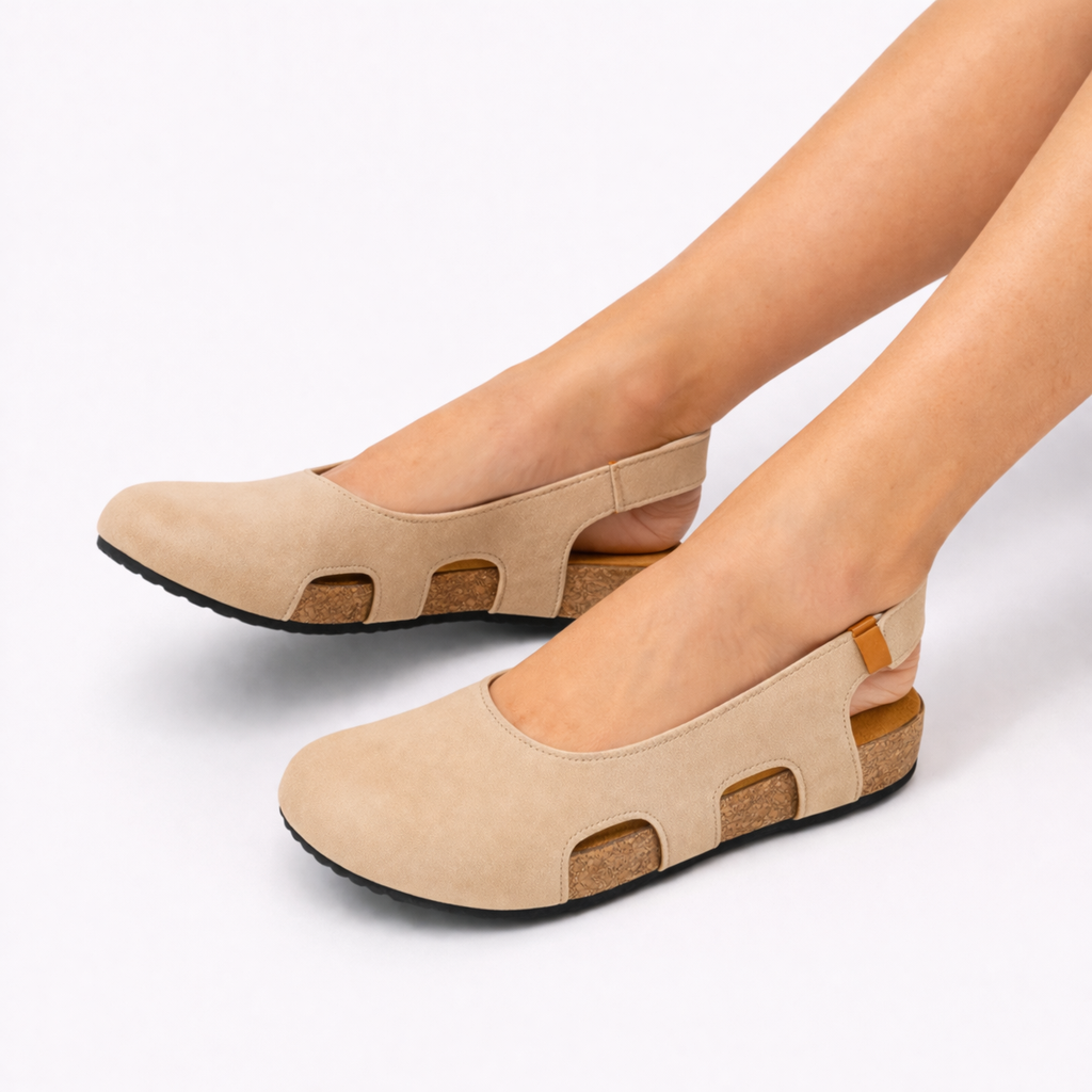 Slingback Zwarte Dames van Echt Leer, Hak 5cm, Ronde Neus: Elegantie & Comfort