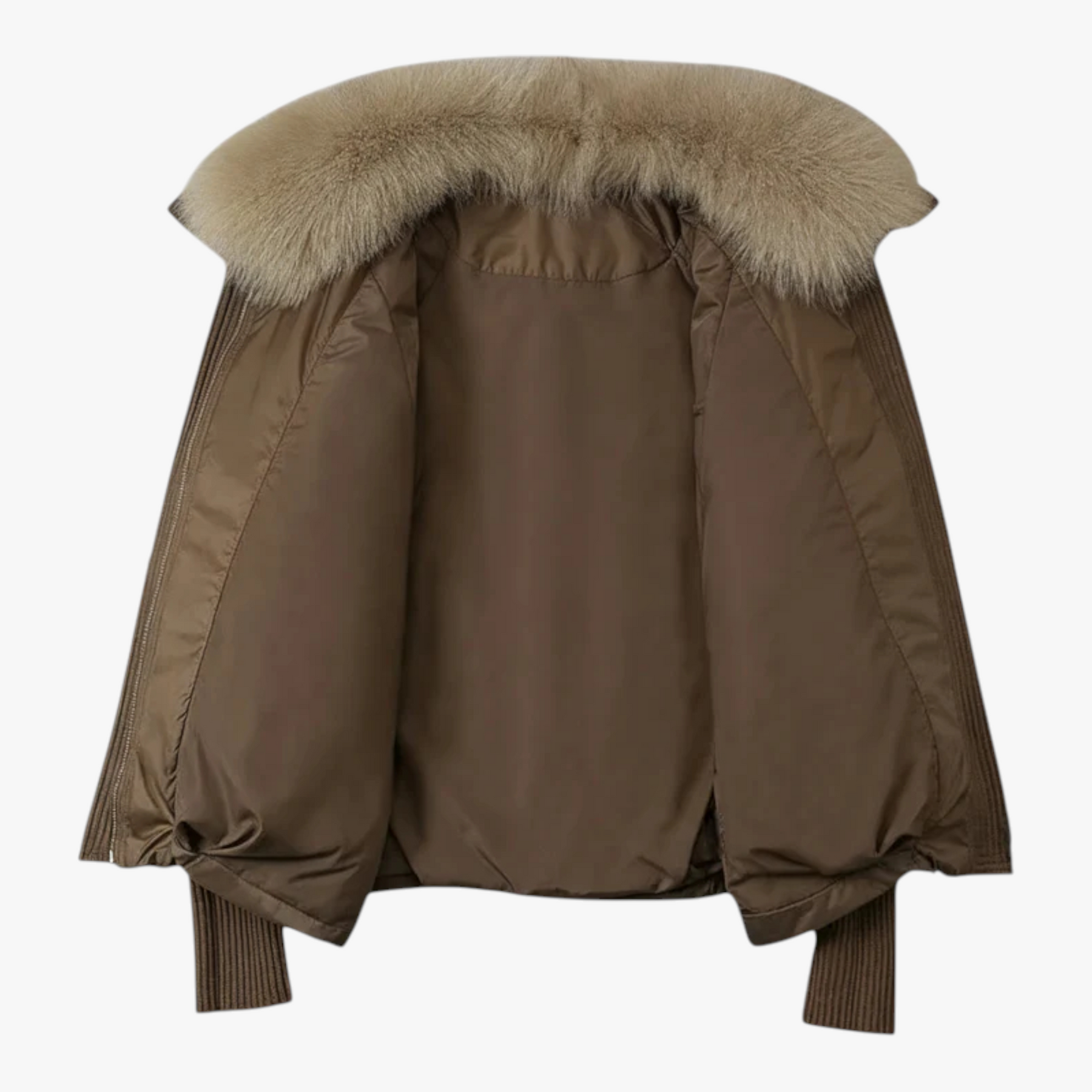 Jacket : Lira | Dames Casual Winterparka met Bontkraag in van Pantino