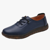 Sneakers : Alena | Dames Ademend Leer Sneakers voor Zomer in Blauw van Pantino