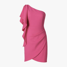 Damesjurken : Molly | Dames Asymmetrische Mini Jurk in Roze van Pantino