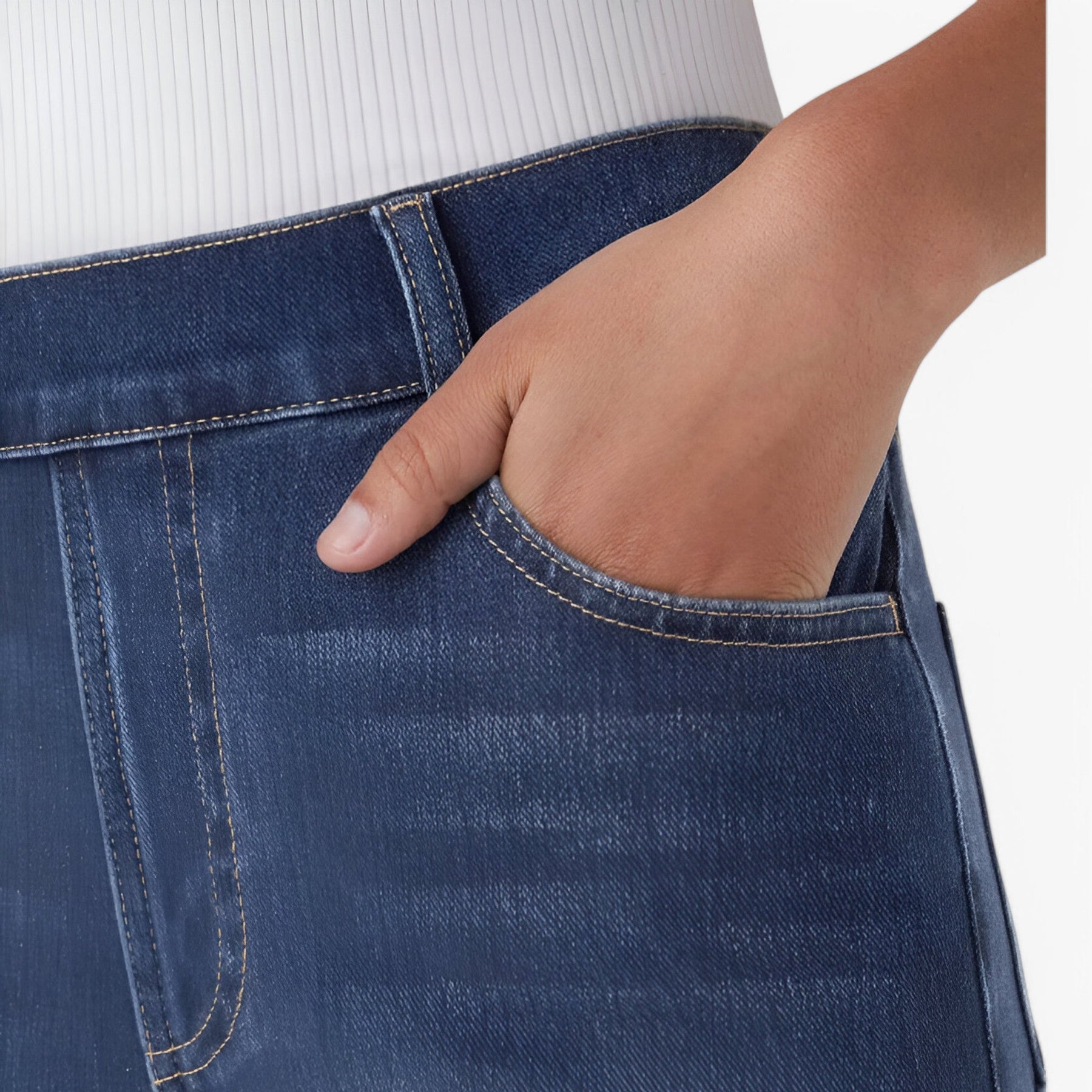 Pants : Nina | Dames Broeken Hoge Taille Met Elastische Band in van Pantino