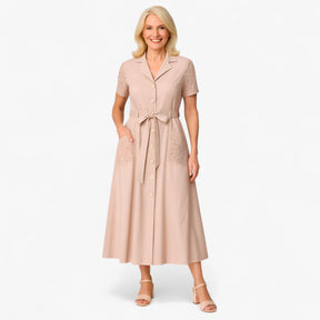 Women's Dress : Marsha | Dames Casual V-Hals Zomerjurk in van Pantino