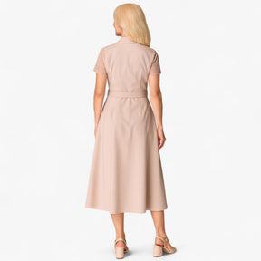 Women's Dress : Marsha | Dames Casual V-Hals Zomerjurk in van Pantino