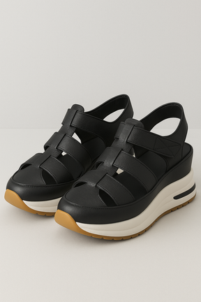 (Pinterest) Dames Sandalen : Kimberly | Dames Comfortabele Antislip Sandalen in Zwart M van Pantino