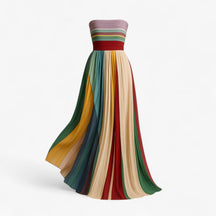 Women's Dress : Katrina | Dames Comfortabele Multicolore Zomerjurk in Multicolor van Pantino