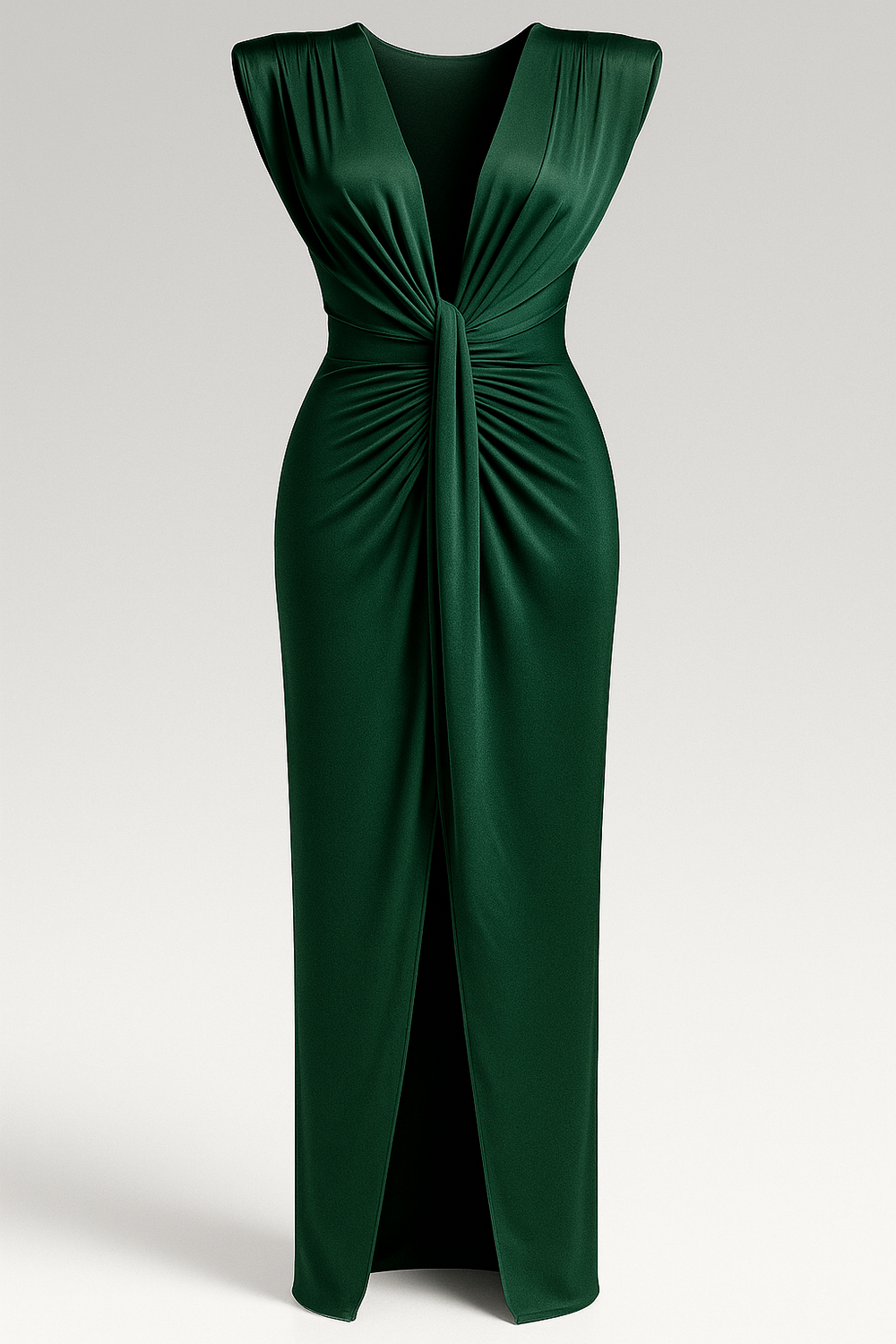 Stijlvolle Mouwloze Kanten Maxi Jurk met Splitdetail Stijlvolle Mouwloze Kanten Maxi Jurk met Splitdetail