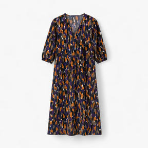 Women's Dress : Eleanor | Dames Elegante Lange Maxi Jurk Vintage in Multi-Kleur van Pantino