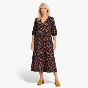 Women's Dress : Eleanor | Dames Elegante Lange Maxi Jurk Vintage in van Pantino