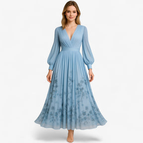 Women's Dress : Amanda | Dames Elegante Lange Zomerjurk Maxi Jurk in van Pantino