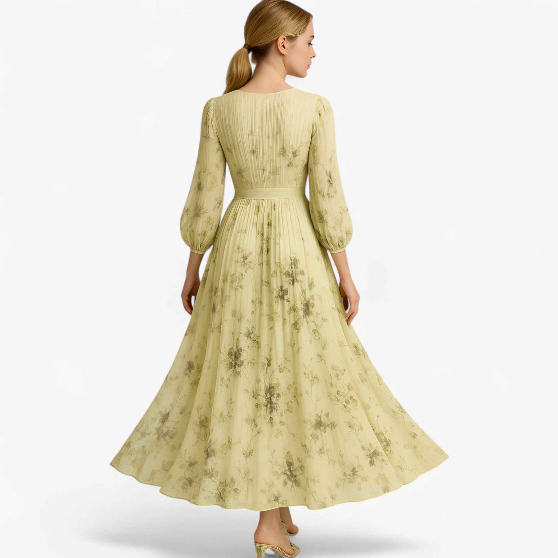 Women's Dress : Amanda | Dames Elegante Lange Zomerjurk Maxi Jurk in van Pantino
