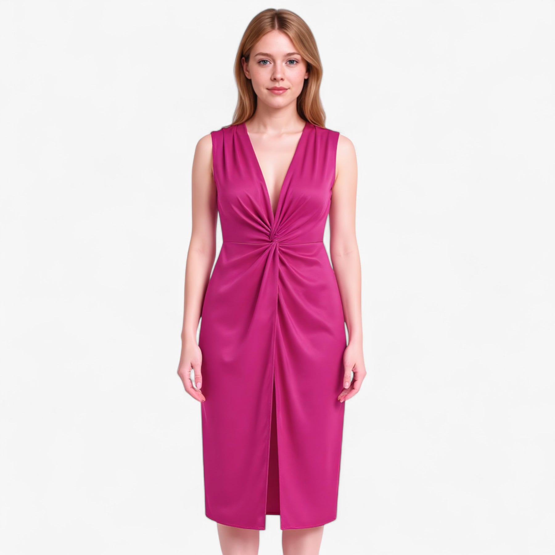 Women's Dress : Martha | Dames Elegante Maxi Jurk met Split in van Pantino