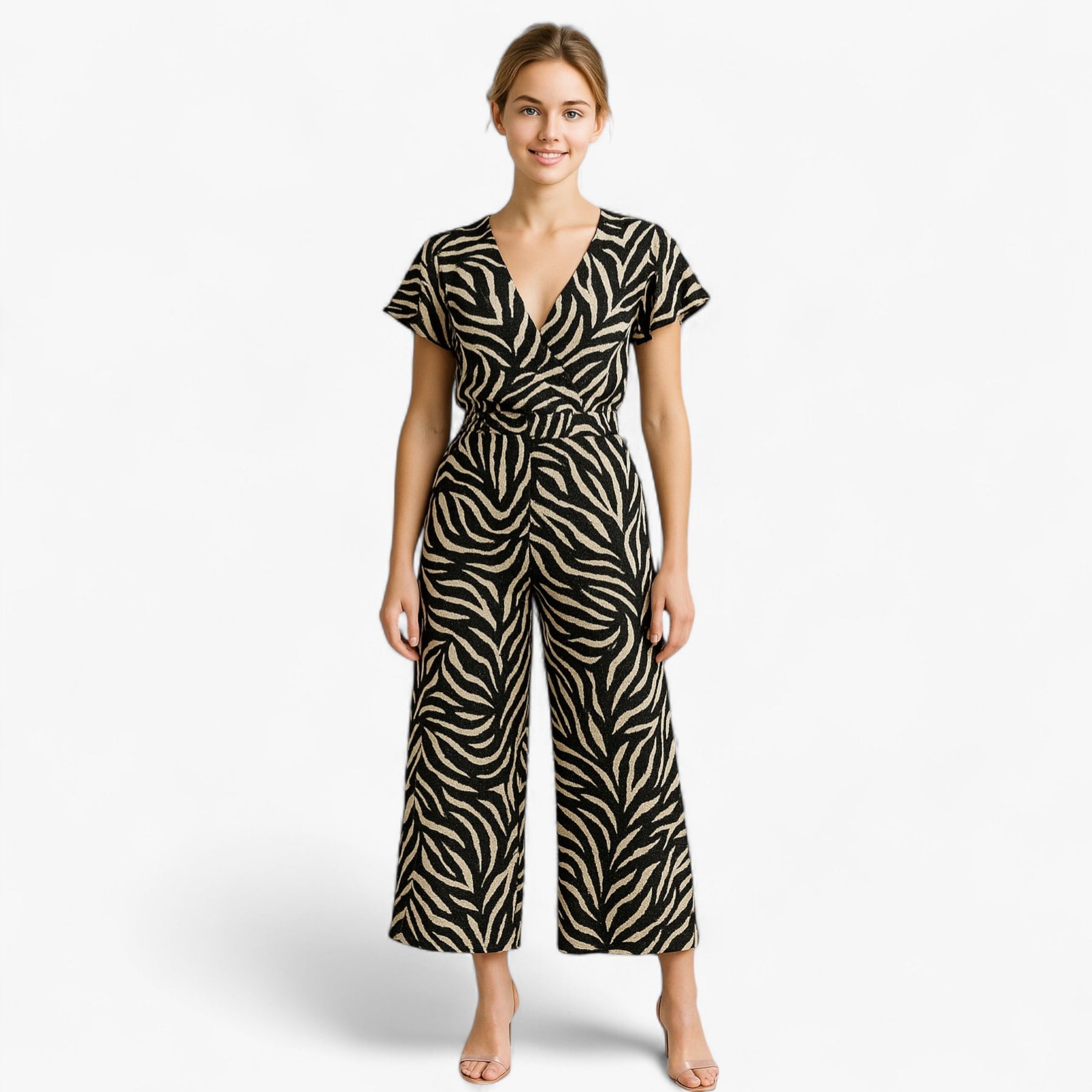 Women's Clothes : Tecla | Dames Elegante Tuta met Panterprint in van Pantino