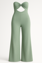 Jumpsuits en Rompers : Brenda | Dames Elegante Jumpsuit voor Elke Gelegenheid in Groen van Pantino