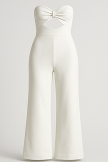 Jumpsuits en Rompers : Brenda | Dames Elegante Jumpsuit voor Elke Gelegenheid in Wit van Pantino