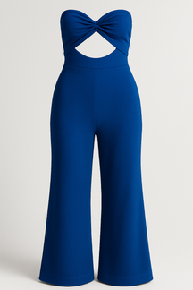 Jumpsuits en Rompers : Brenda | Dames Elegante Jumpsuit voor Elke Gelegenheid in Blauw van Pantino