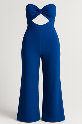 Jumpsuits en Rompers : Brenda | Dames Elegante Jumpsuit voor Elke Gelegenheid in Blauw van Pantino
