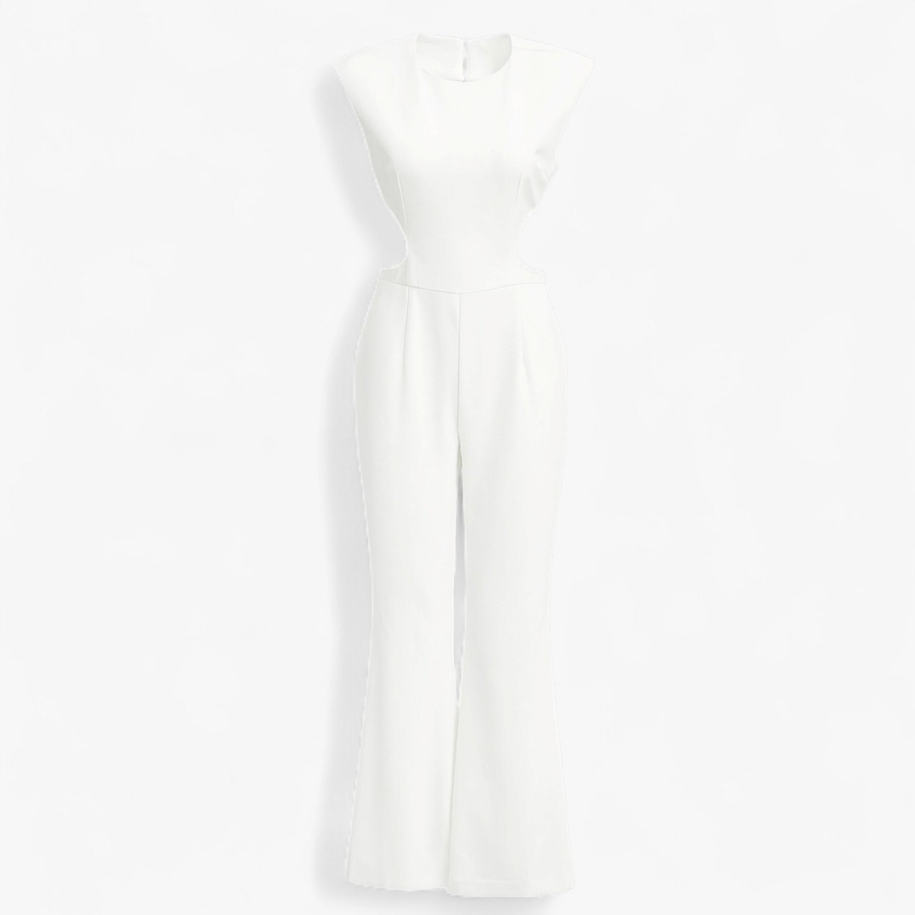 Women's Clothes : Vanna | Dames Feestelijke Jumpsuit Zwart Elegant in Wit van Pantino
