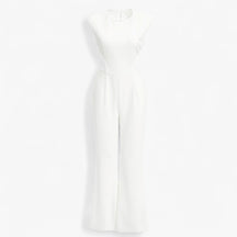 Women's Clothes : Vanna | Dames Feestelijke Jumpsuit Zwart Elegant in Wit van Pantino