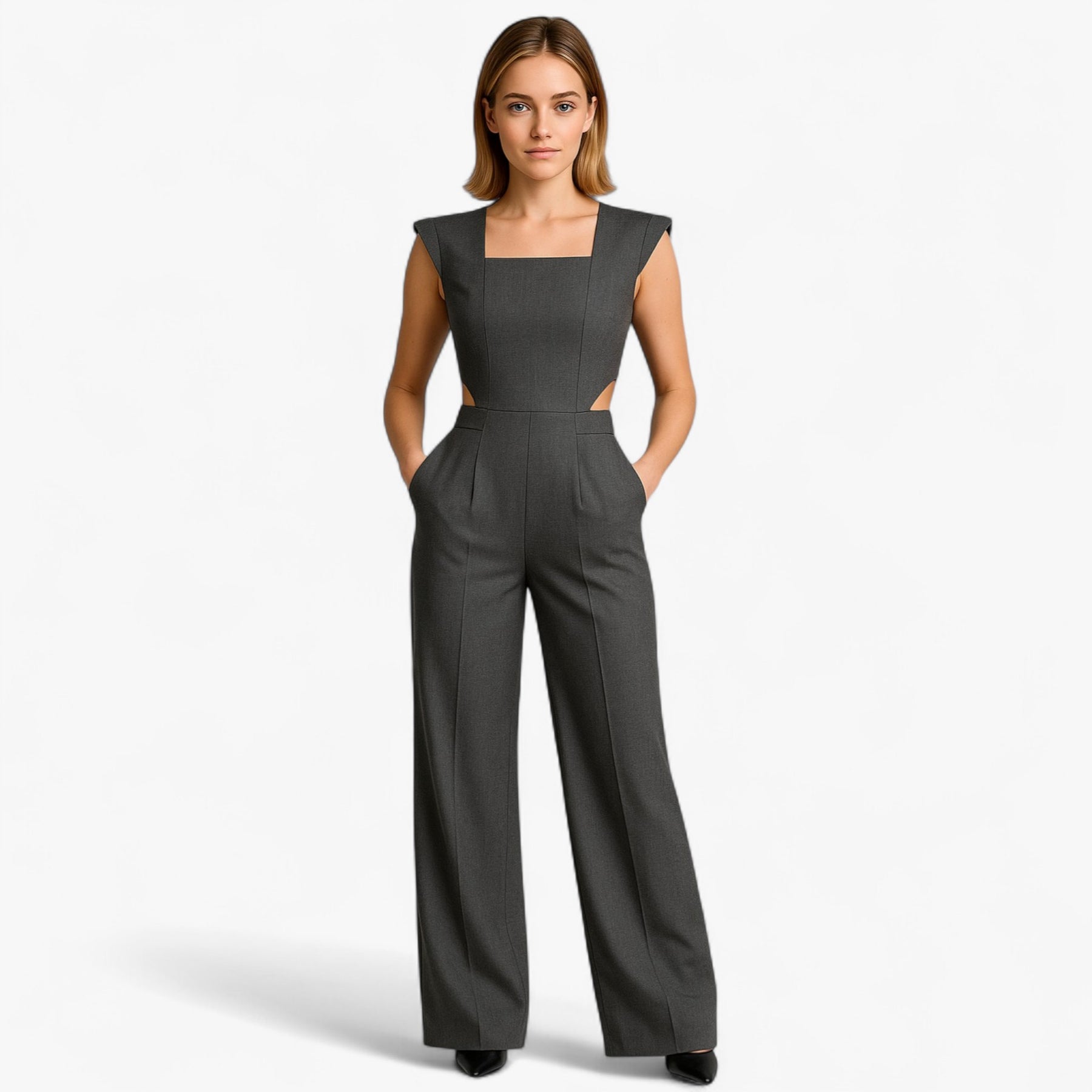 Women's Clothes : Vanna | Dames Feestelijke Jumpsuit Zwart Elegant in van Pantino