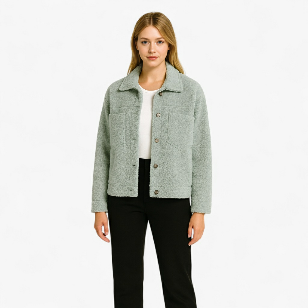 Damesbuitenjassen : Aria | Dames Kwartrits Wollen Jasje voor Koude Dagen in van Pantino