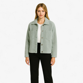 Damesbuitenjassen : Aria | Dames Kwartrits Wollen Jasje voor Koude Dagen in van Pantino