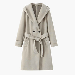 Damesjassen & -jacks : Winterjas Dames Zwart - Lange met Capuchon in Khaki van Pantino
