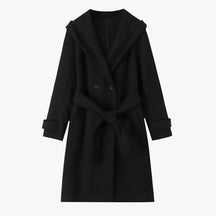 Damesjassen & -jacks : Winterjas Dames Zwart - Lange met Capuchon in Zwart van Pantino