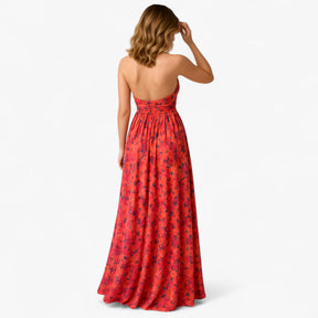 Women's Dress : Cleah | Dames Lange Zomerjurk met Bloemenprint in van Pantino