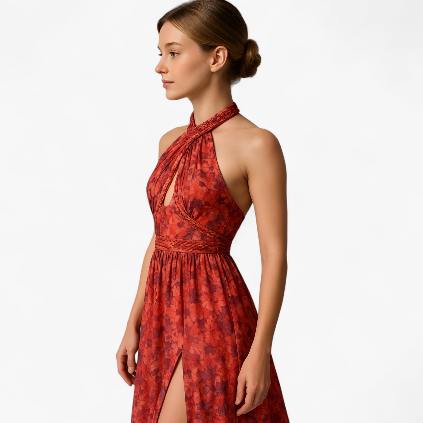 Women's Dress : Cleah | Dames Lange Zomerjurk met Bloemenprint in van Pantino