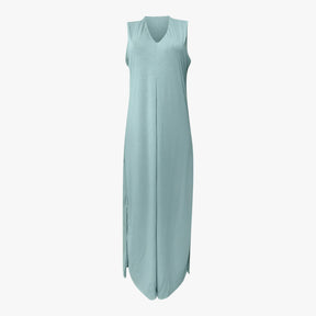 (Pinterest) Jurken : Helen | Dames Lange Zomerjurk met vest in Groen van Pantino