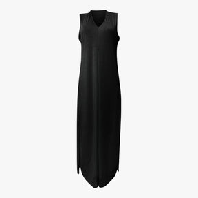 (Pinterest) Jurken : Helen | Dames Lange Zomerjurk met vest in Zwart van Pantino