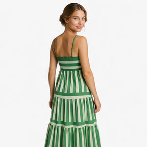 Women's Dress : Alma | Dames Lichte Zomerjurk met Spaghettibandjes in van Pantino