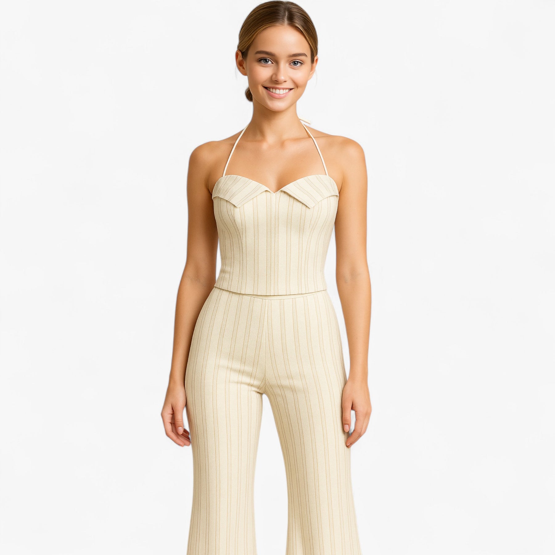 Women Set : Camila | Dames Lichtgewicht Zomer Set met Top en Broek in van Pantino