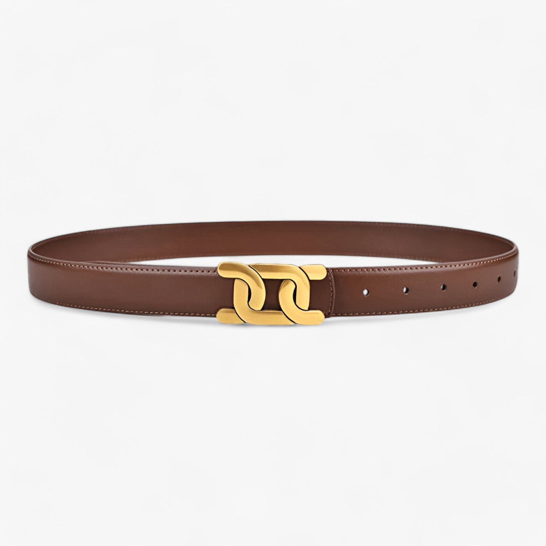 Riemen : Dames Retro Chic Riem voor Elegante Outfits - Bruin in Bruin van Pantino