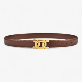 Riemen : Dames Retro Chic Riem voor Elegante Outfits - Bruin in Bruin van Pantino