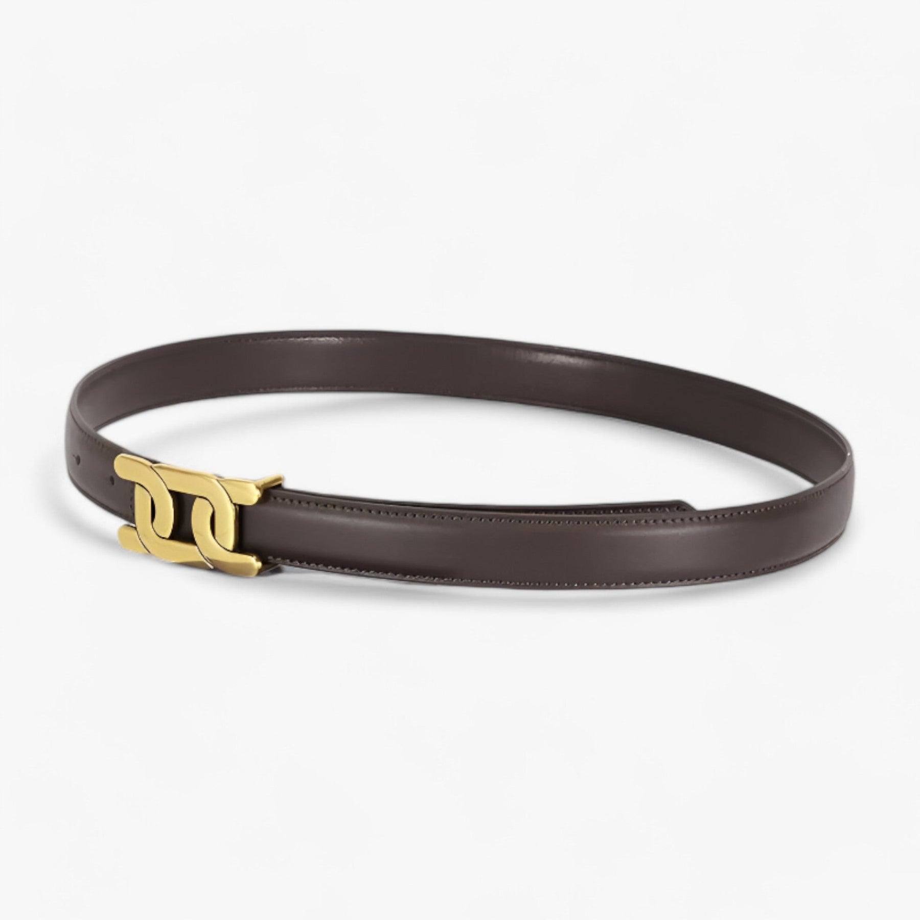 Riemen : Dames Retro Chic Riem voor Elegante Outfits - Bruin in van Pantino