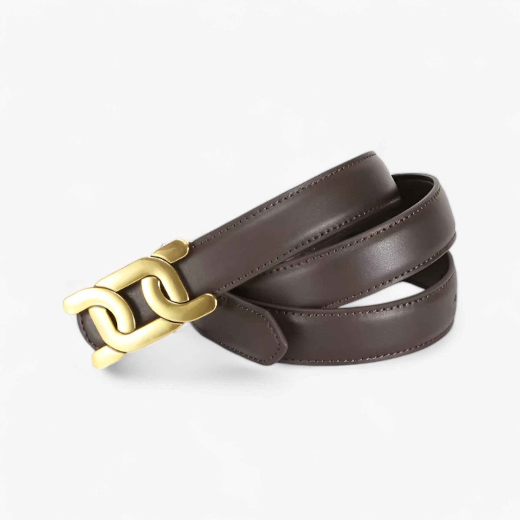 Riemen : Dames Retro Chic Riem voor Elegante Outfits - Bruin in van Pantino