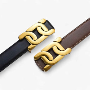 Riemen : Dames Retro Chic Riem voor Elegante Outfits - Bruin in van Pantino
