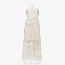 Women's Dress : Alva | Dames Sexy Maxi Jurk met 3D Applicaties in Abrikoos van Pantino