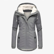 Damesbuitenjassen : Freya | Dames Stijlvol Winterjack in Grijs van Pantino