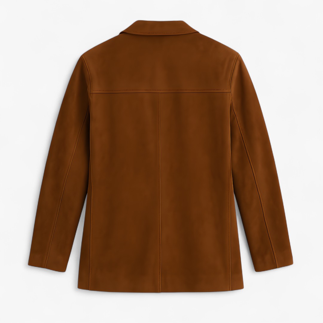 Jassen : Emilia | Dames Suede Winterjas in Intens Bruin in van Pantino