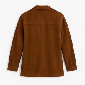 Jassen : Emilia | Dames Suede Winterjas in Intens Bruin in van Pantino
