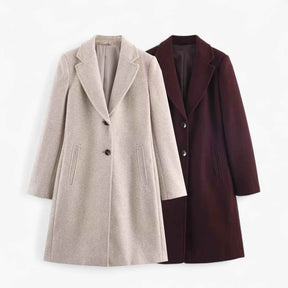 Patricia | Dames Vintage Elegante Jas met Schoudervulling