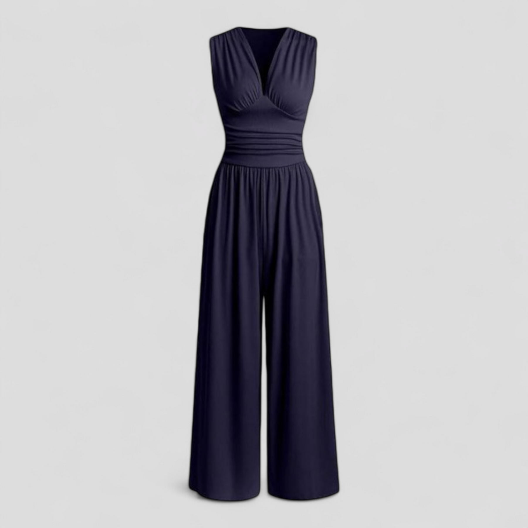 Women Set : Marsilia | Comfy Jumpsuit Dames met Top en Broek in Donkerblauw van Pantino