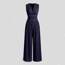 Women Set : Marsilia | Comfy Jumpsuit Dames met Top en Broek in Donkerblauw van Pantino