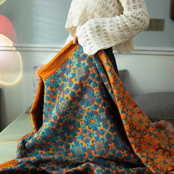 Otis™ | Stijlvolle knusse dekens Scandinavian Blankets Pantino Groen-geel 150x240cm 