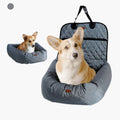 Asiento y cama para perros para coche - Seguro y cómodo para viajes en auto - Peluche